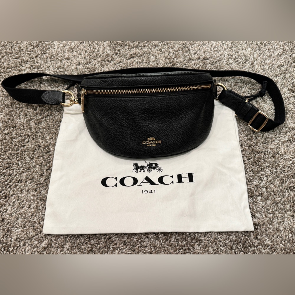 Black Coach belt bag - RELISTED